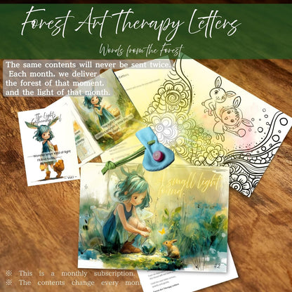 Forest Art Therapy Letters